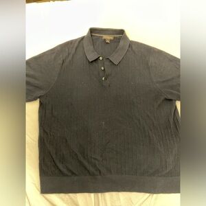 Navy blue banana republic silk linen